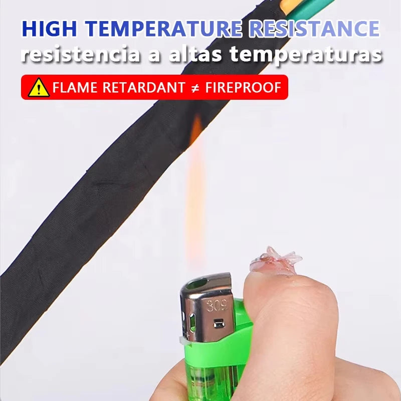 High Temperature Wire Harness Cloth Tape Automotive Cable Loom Heatproof Fabric Adhesive Tape, Engine Electrical Insulation
