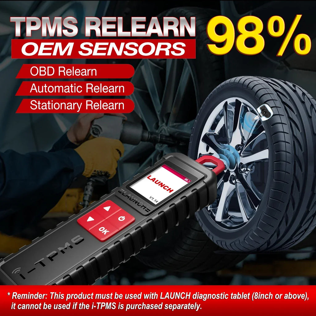 X431 I-TPMS Tire Pressure Diagnostic Tools Activate 315Mhz/433Mhz TPMS Sensor Programming Learning I-TPMS APP Diagnostic