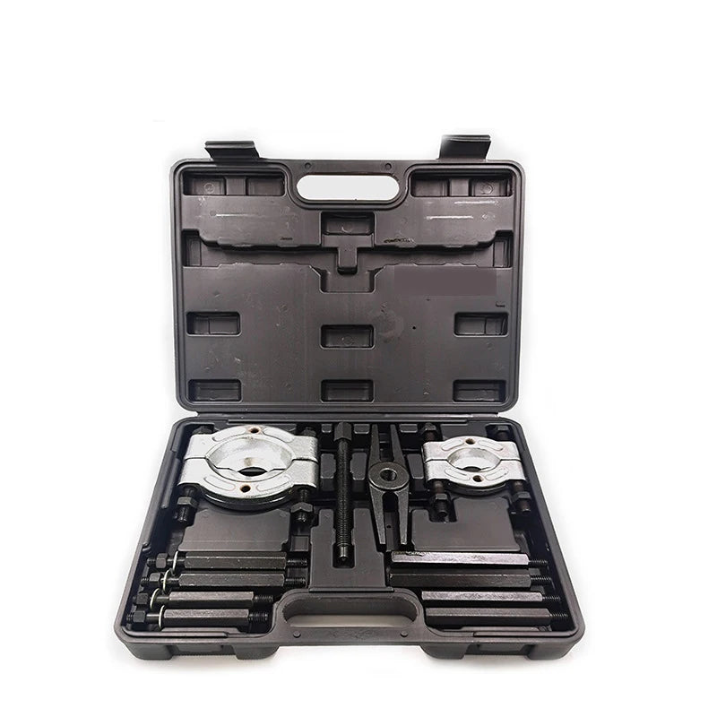 Car Bearing Separator Puller Set Bearing Removal Tool Set 12 Pcs Bearing Splitter Gear Puller Separator Set with Box Tool Kit