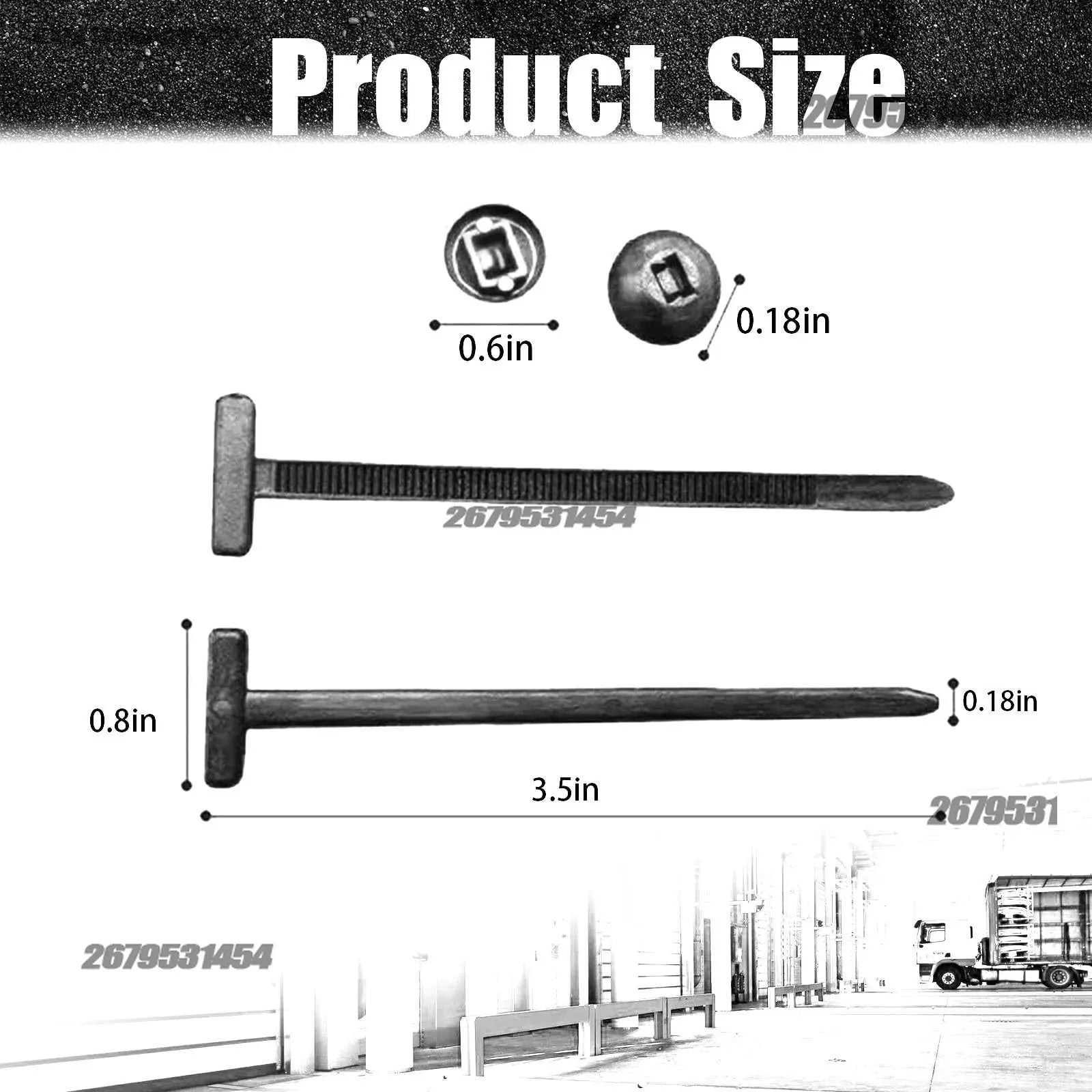 Plastic Straps Universal Nylon Buckle Cable Tie Buckle Fixed through the Core Nail Mudguard Fender Inner Lining Trunk Industrial