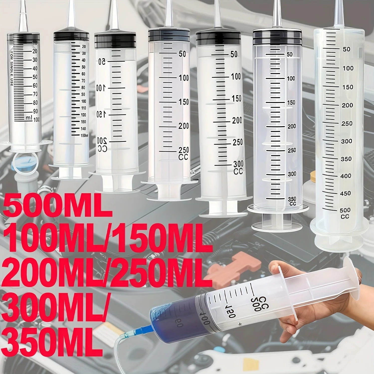 1 Set of Car Water Suction/Injection Tool with Syringe