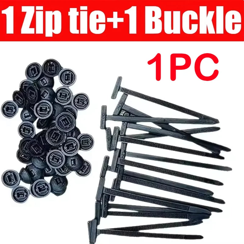 Plastic Straps Universal Nylon Buckle Cable Tie Buckle Fixed through the Core Nail Mudguard Fender Inner Lining Trunk Industrial