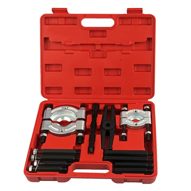 Car Bearing Separator Puller Set Bearing Removal Tool Set 12 Pcs Bearing Splitter Gear Puller Separator Set with Box Tool Kit