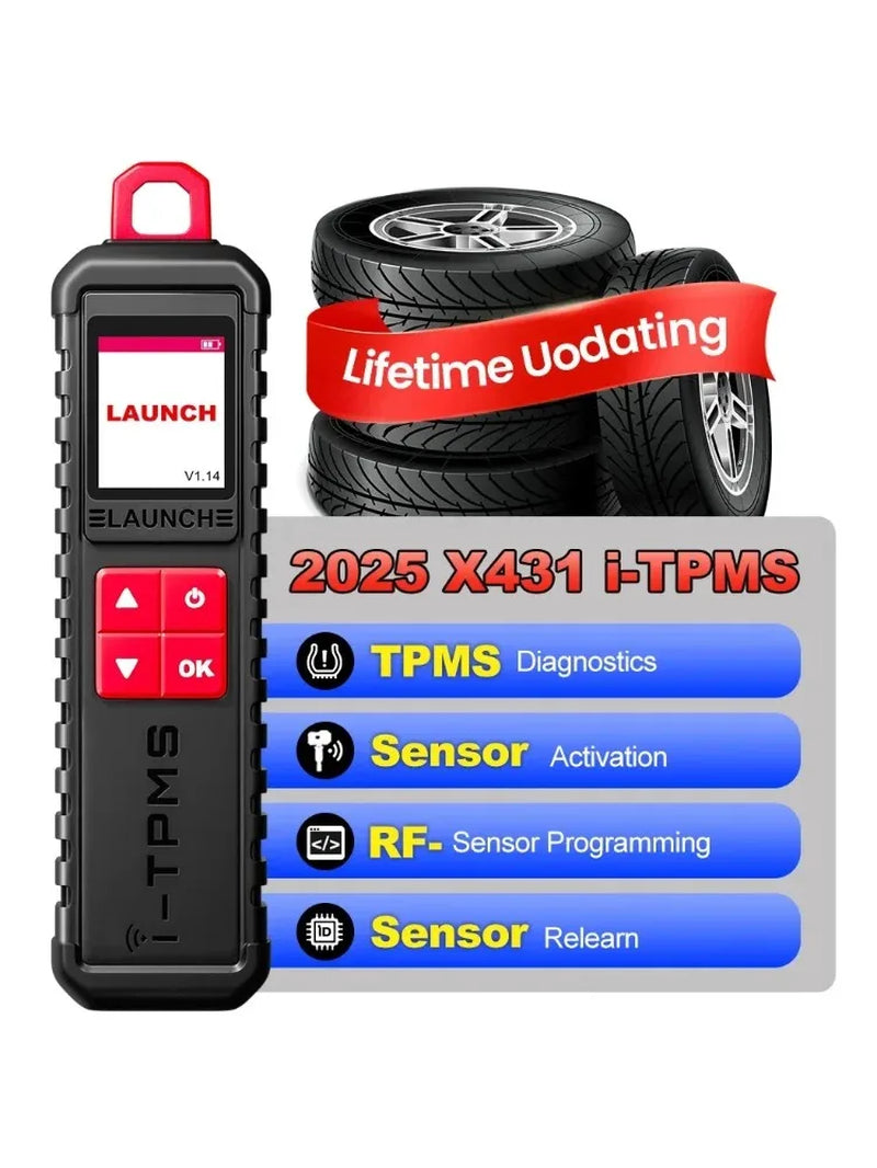 X431 I-TPMS Tire Pressure Diagnostic Tools Activate 315Mhz/433Mhz TPMS Sensor Programming Learning I-TPMS APP Diagnostic