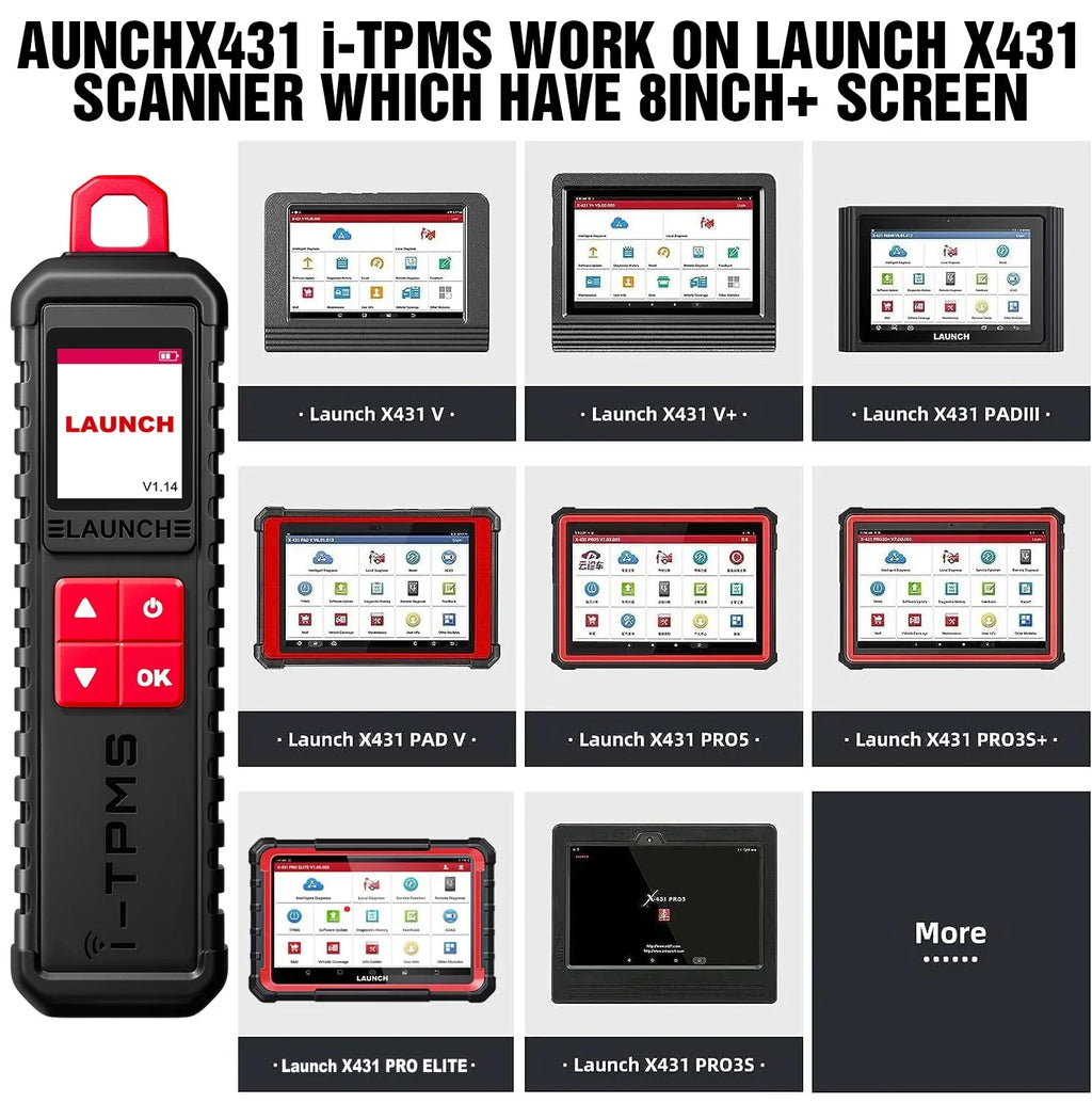 X431 I-TPMS Tire Pressure Diagnostic Tools Activate 315Mhz/433Mhz TPMS Sensor Programming Learning I-TPMS APP Diagnostic