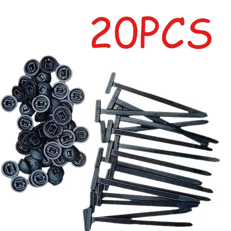 Plastic Straps Universal Nylon Buckle Cable Tie Buckle Fixed through the Core Nail Mudguard Fender Inner Lining Trunk Industrial