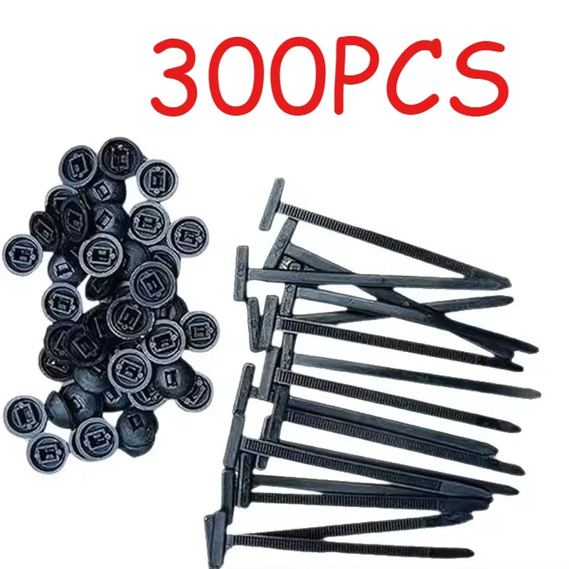 Plastic Straps Universal Nylon Buckle Cable Tie Buckle Fixed through the Core Nail Mudguard Fender Inner Lining Trunk Industrial