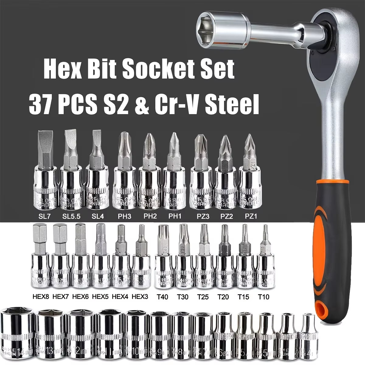 Advanced Car Repair Kit , Green Toolbox, 46Pcs Professional Ratchet Set Professional Tool Set, Car Maintenance Essentials